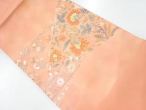 花唐草模様刺繍名古屋帯